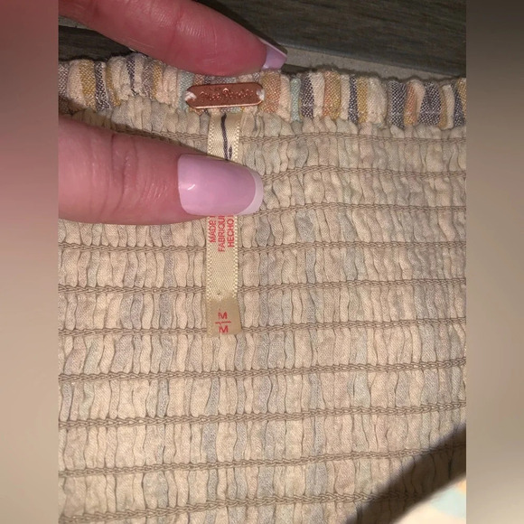 Roaming shores one piece free people Nwt designer strapless revolve boho spring - Picture 7 of 8